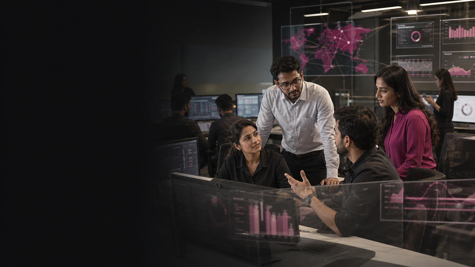 AI-created view of Cloud Media Group's global ad operations team